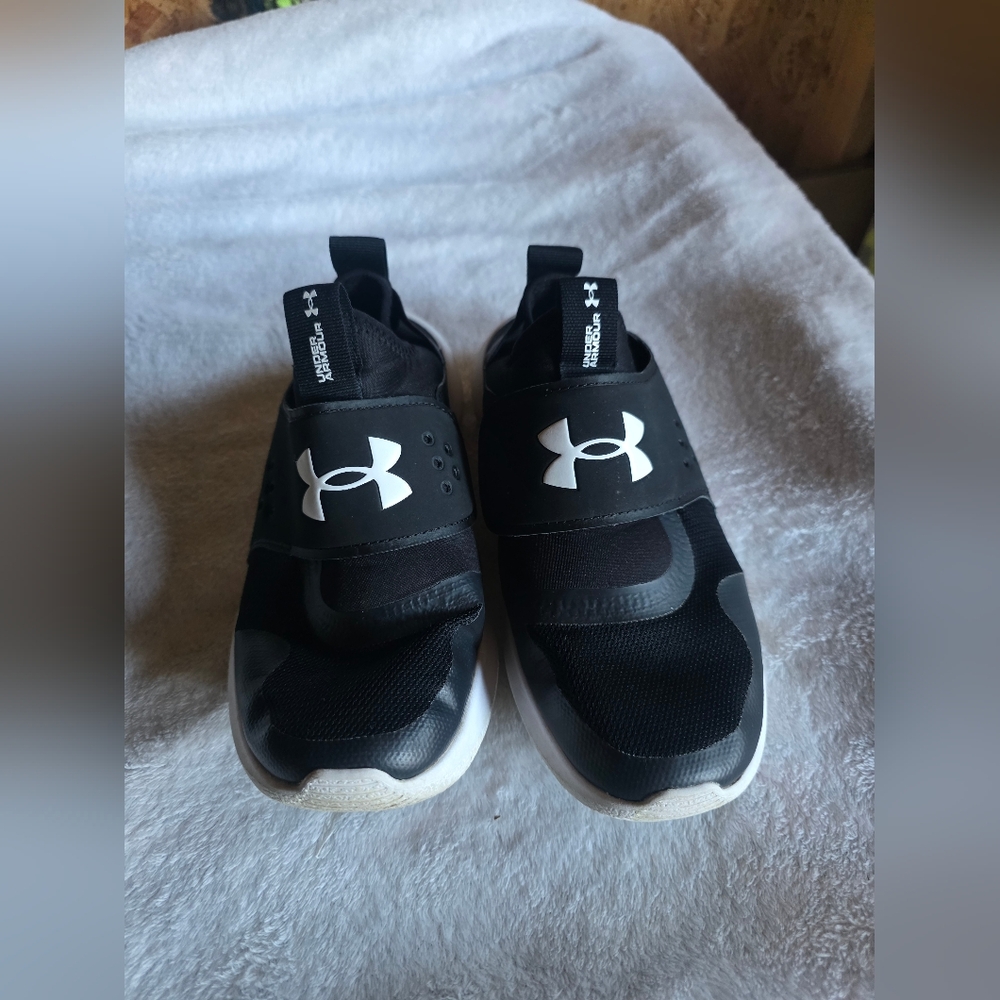 Under Armour Black and White Sneakers